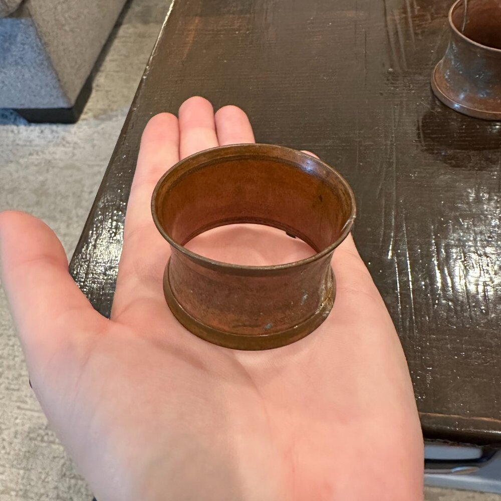 Copper Napkin Rings (13) - Picture 3 of 4